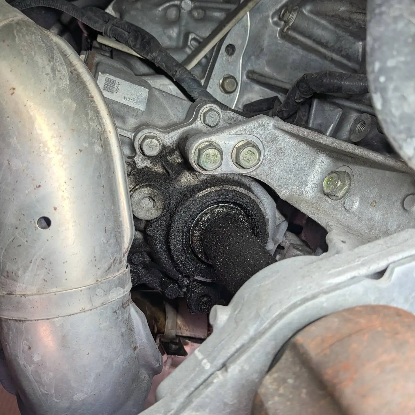 Water pump housing inspection during engine repair in Greeley CO
